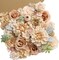 Serra Flora Artificial Flowers Combo Box Set – Faux Silk Flowers, Leaves & Stems for DIY Wedding Bouquets, Centerpieces, Baby Showers, Party & Home Decorations